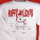 Happy Holidays Personalized Sweatshirt